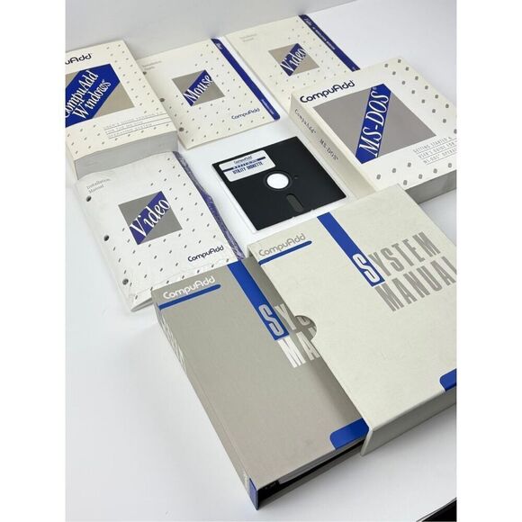 Vtg 1991 CompuAdd System Manual, Video & Mouse Manuals, MS-DOS & Windows Manuals - Picture 2 of 5